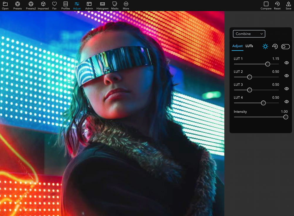 Cyberpunk Style LUT Combining