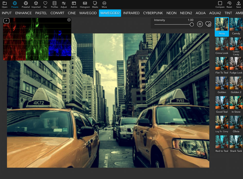 NYC Taxi Preview with LUTs